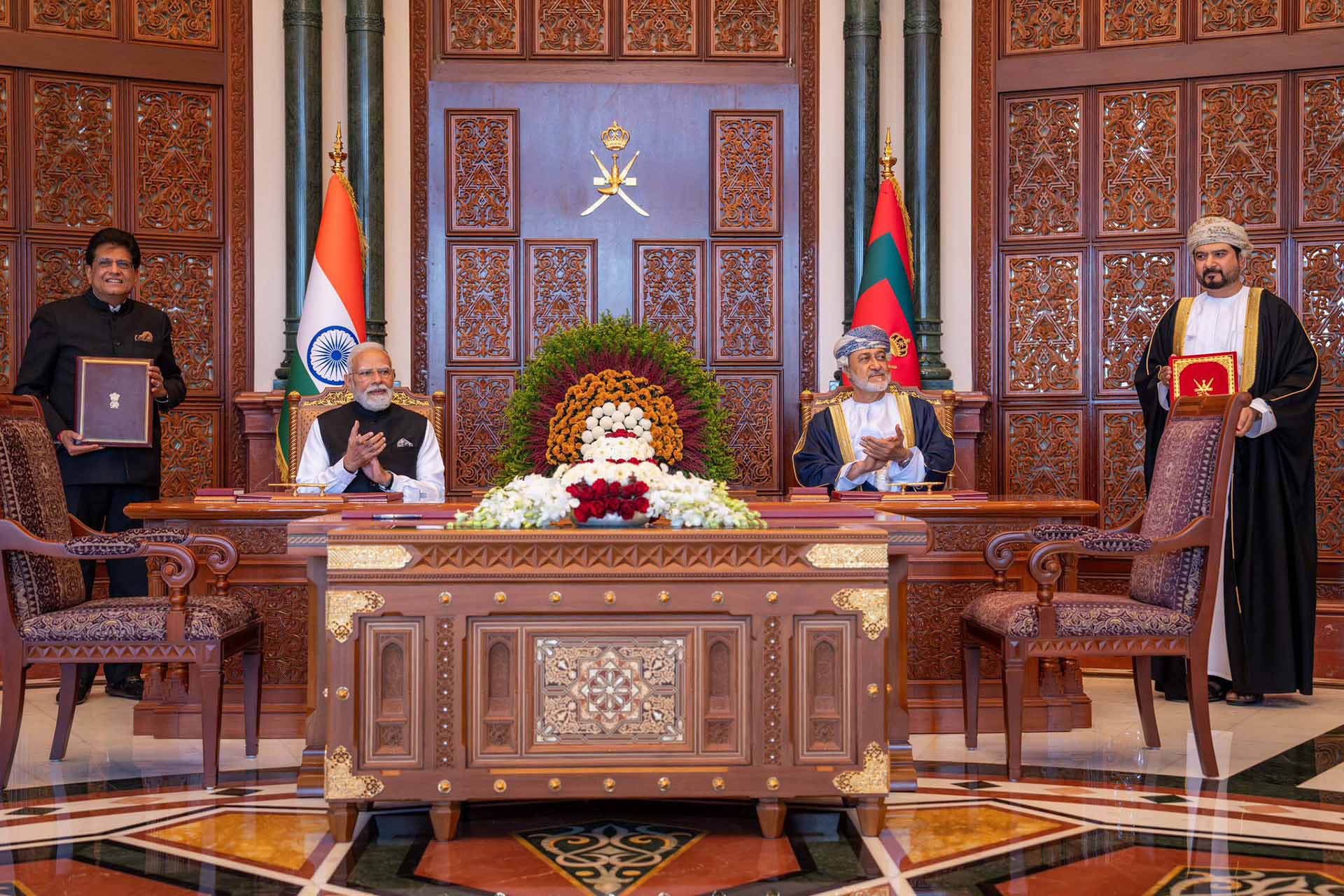THIS AFTERNOON: India-Oman trade pact takes effect